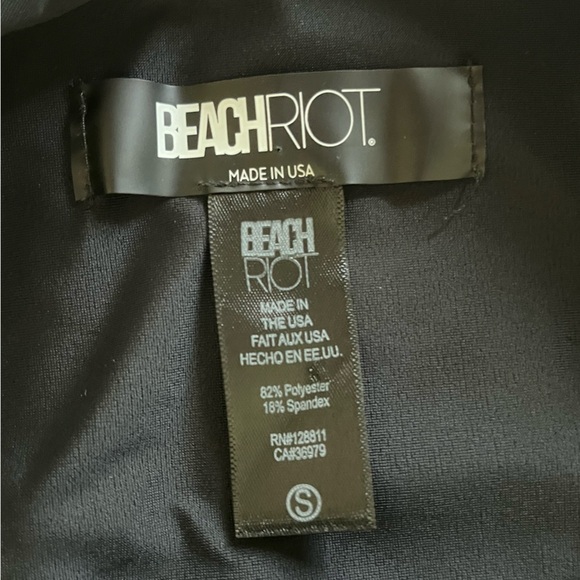 Beach Riot Core Collection Vanessa Ribbed Bottom in Black Size Small - Picture 5 of 5